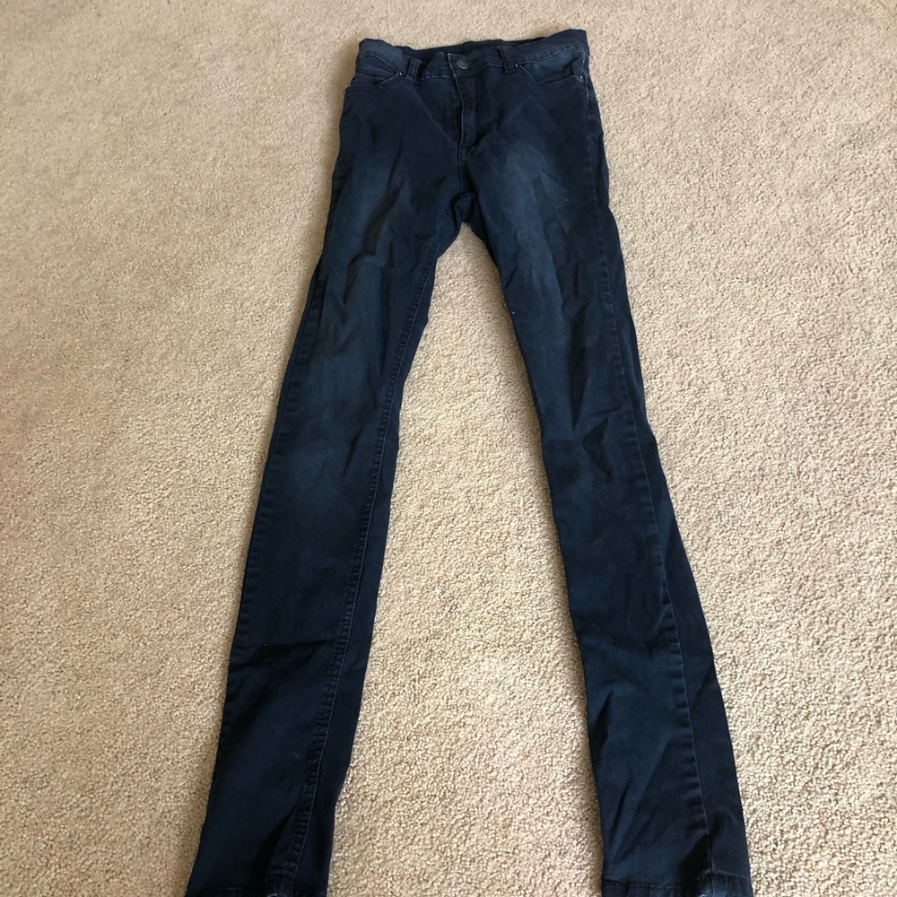 Cheap Monday second-skin high rise jeans W25/L32. Never worn! Navy blue